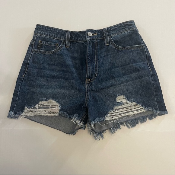 KanCan estilo distressed shorts 7/27 dark wash - Picture 1 of 5